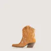 Leila Shine Leather Texan boots sold by Kali Shoes