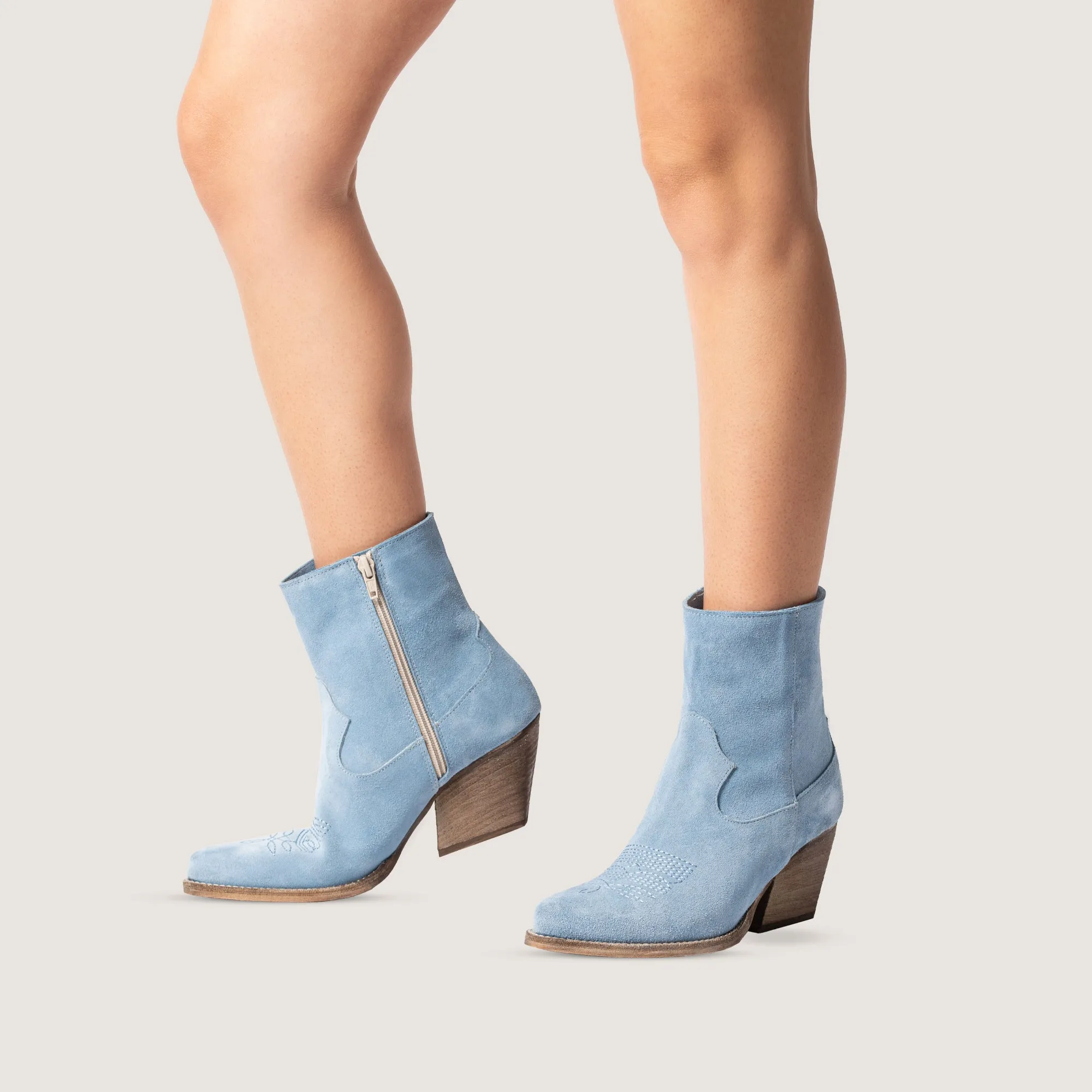 Janice Sky Texan ankle boots in suede sold by Kali Shoes product image thumbnail 2