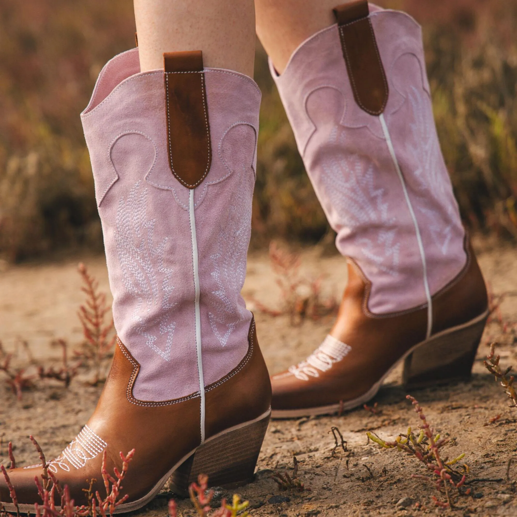 Savannah Pink Texan Boots sold by Kali Shoes product image thumbnail 5