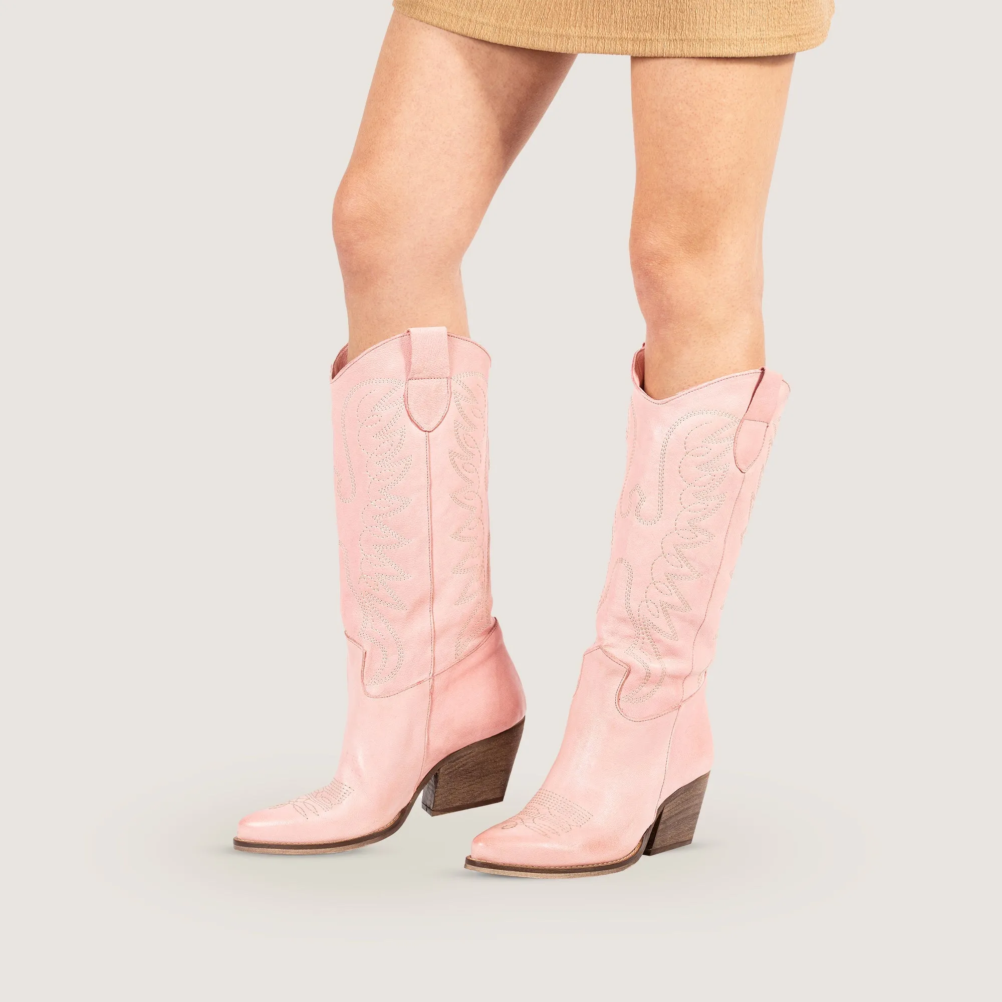 Marfa Pink Texan Boots sold by Kali Shoes product image thumbnail 2