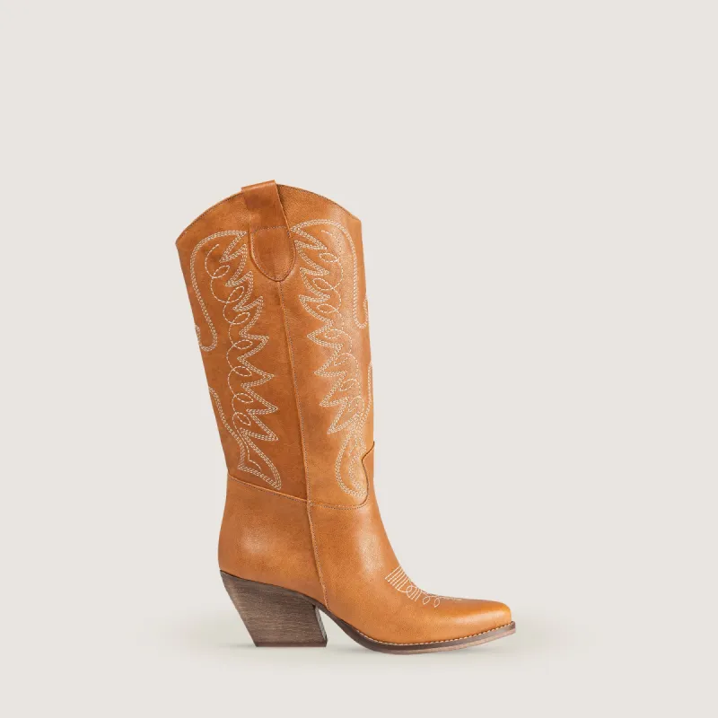 Marfa Texan Boots Leather sold by Kali Shoes