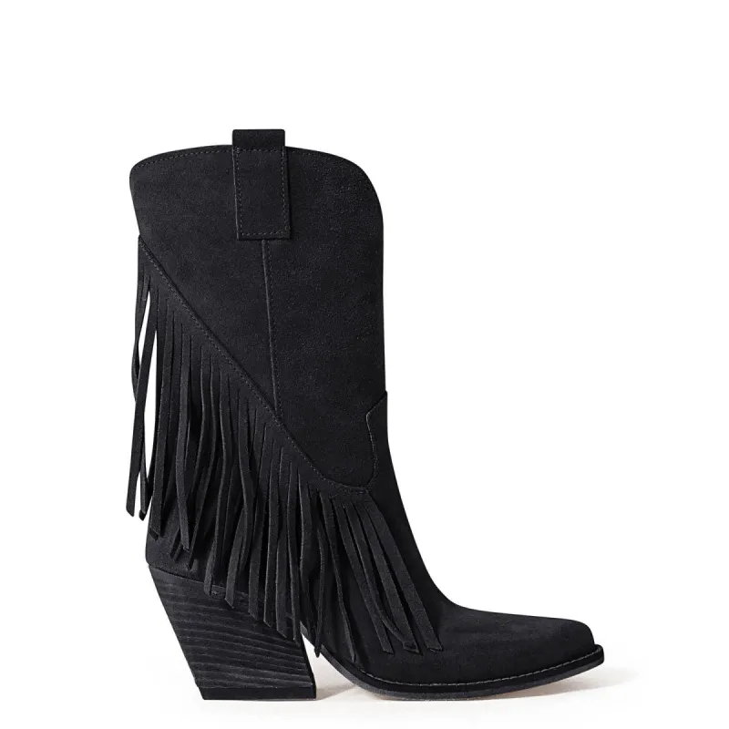 Dakota Texan Boots Black sold by Kali Shoes