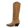 Kyla Taupe Texan Boots sold by Kali Shoes