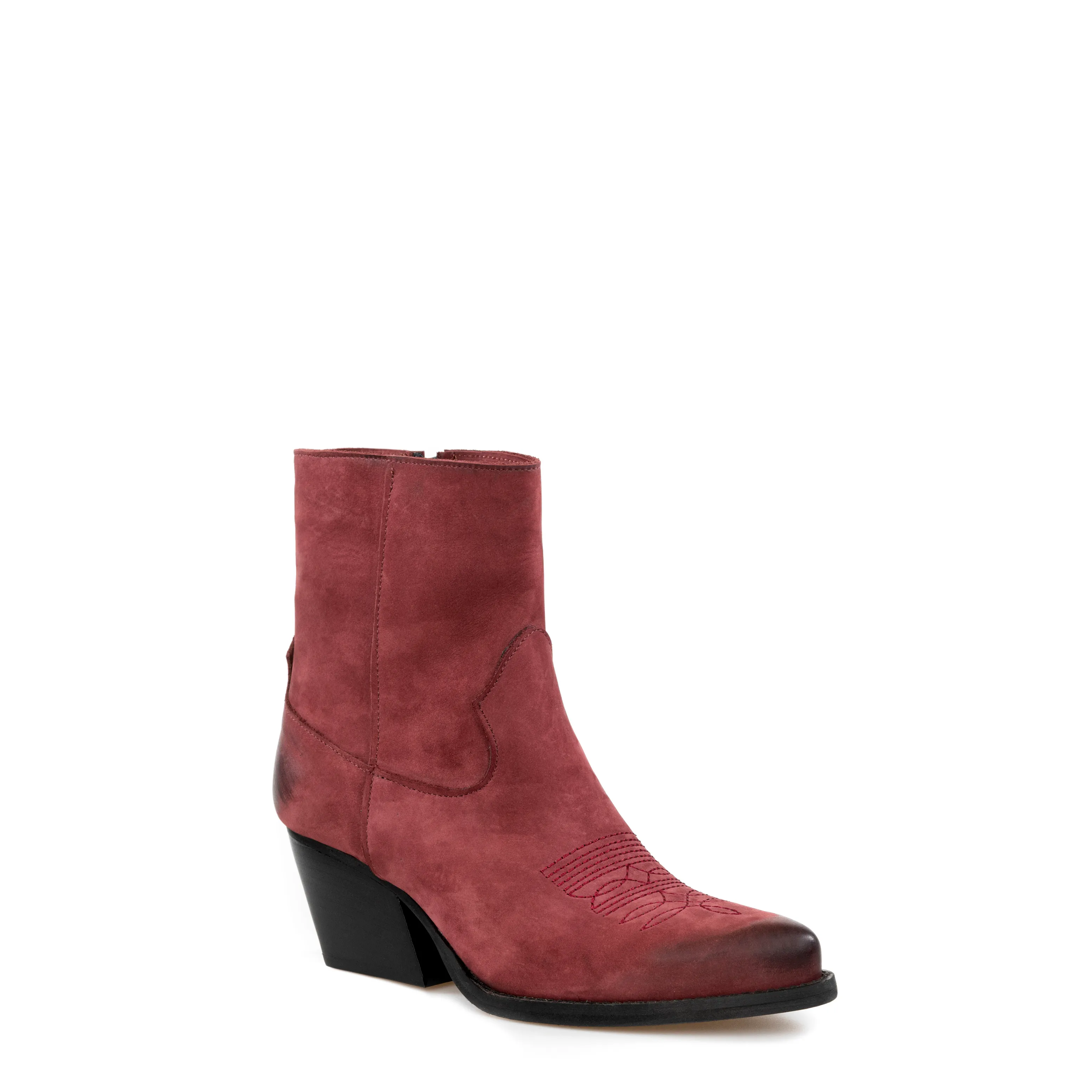 Texan boots Janice Nubuck Bordeaux sold by Kali Shoes product image thumbnail 3