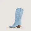 Dallas Midi Sky Texan Boots sold by Kali Shoes