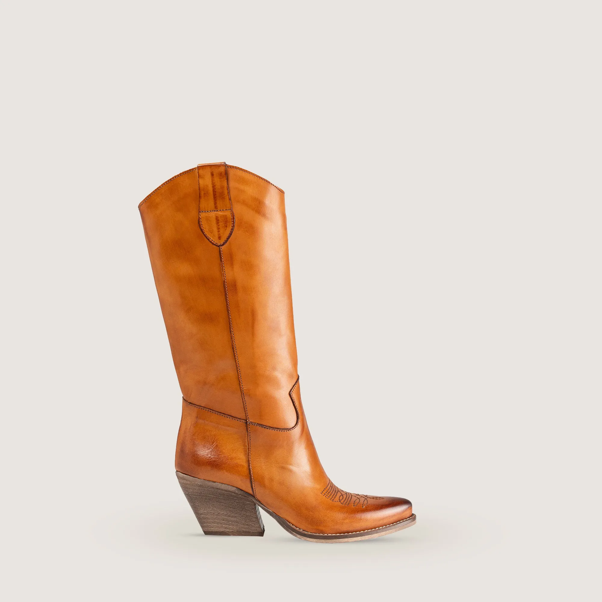Brooke leather Cowboy Boots sold by Kali Shoes