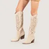 Rea Beige Texan Boots sold by Kali Shoes