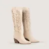Rea Beige Texan Boots sold by Kali Shoes