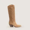 Rea Beige Texan Boots sold by Kali Shoes