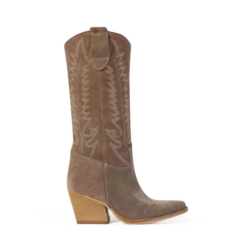 Tucson Taupe Texan Boots sold by Kali Shoes