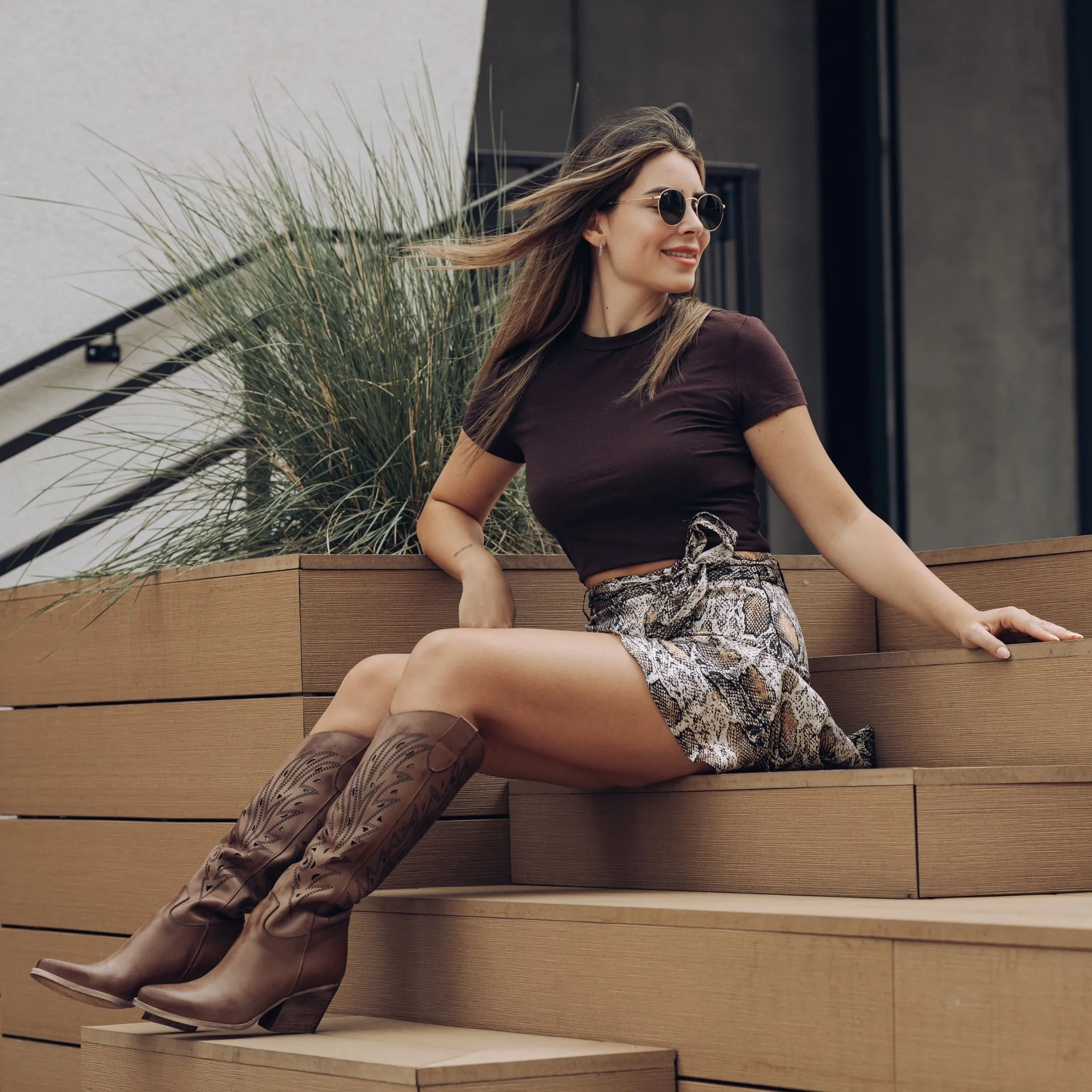 Laredo Brown Texan Boots sold by Kali Shoes product image thumbnail 5