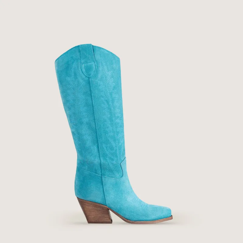 Dallas Turquoise Texan Boots sold by Kali Shoes