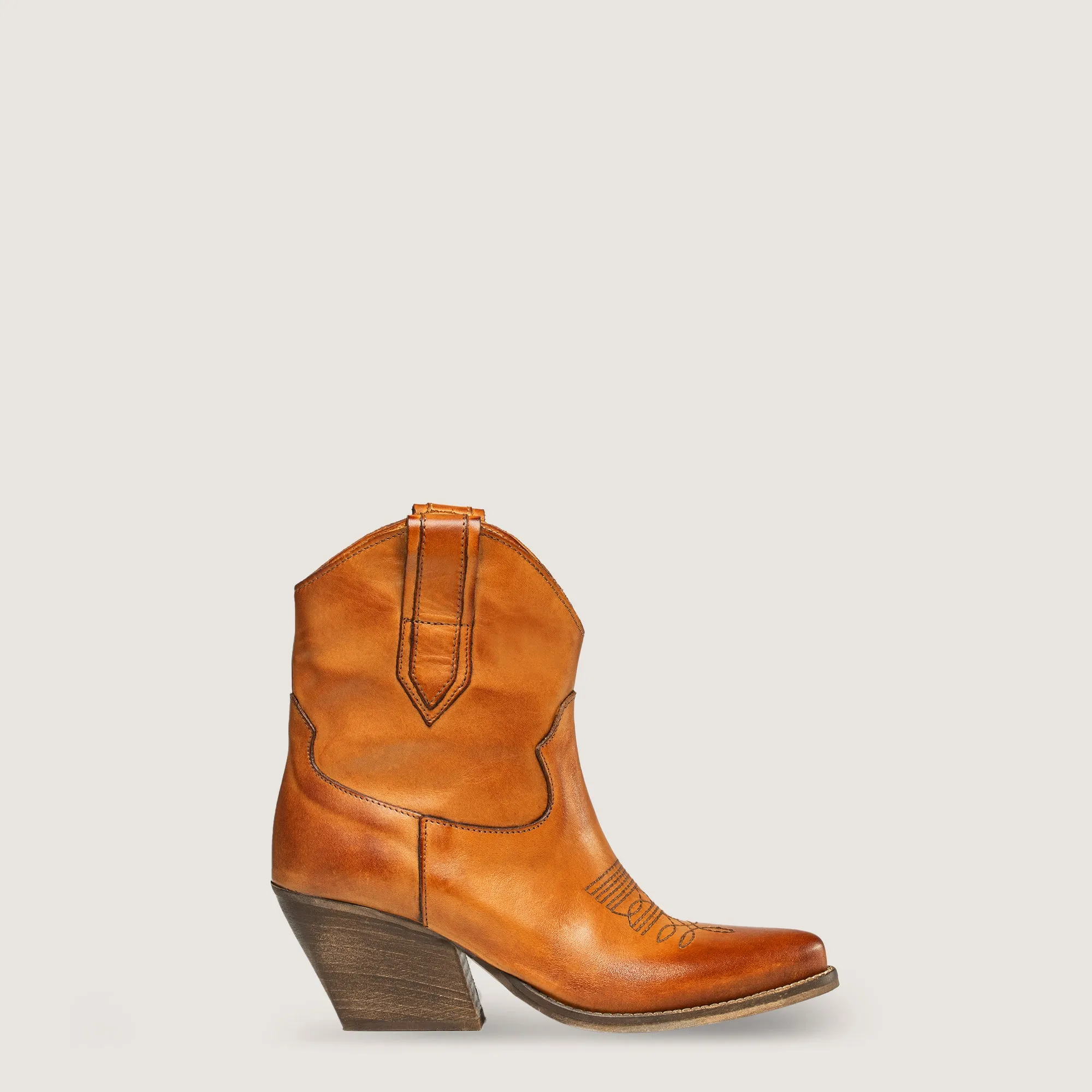Marley Tan Texan Ankle Boots sold by Kali Shoes
