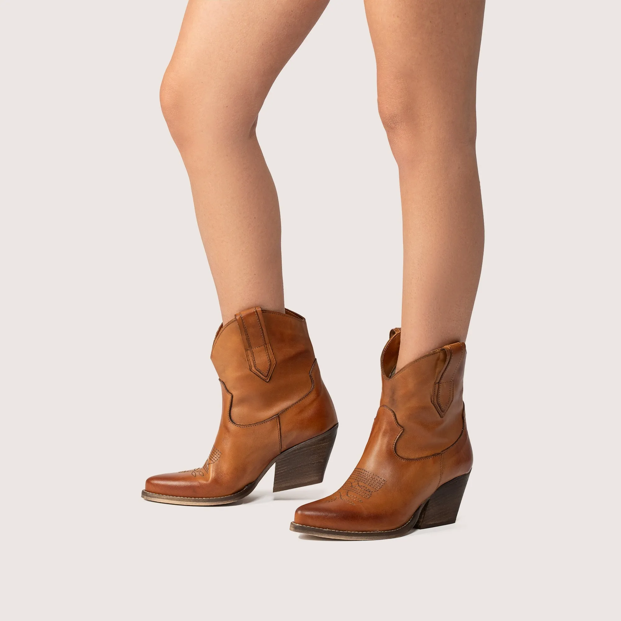 Marley Tan Texan Ankle Boots sold by Kali Shoes product image thumbnail 4