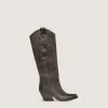Nabiki Dark brown Texan Boots sold by Kali Shoes