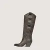 Nabiki Dark brown Texan Boots sold by Kali Shoes