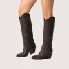 Nabiki Dark brown Texan Boots sold by Kali Shoes
