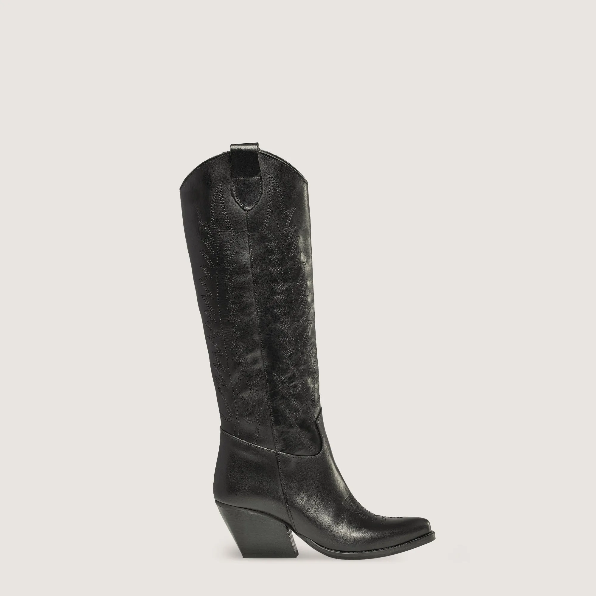 Nabiki Black Texan Boots sold by Kali Shoes