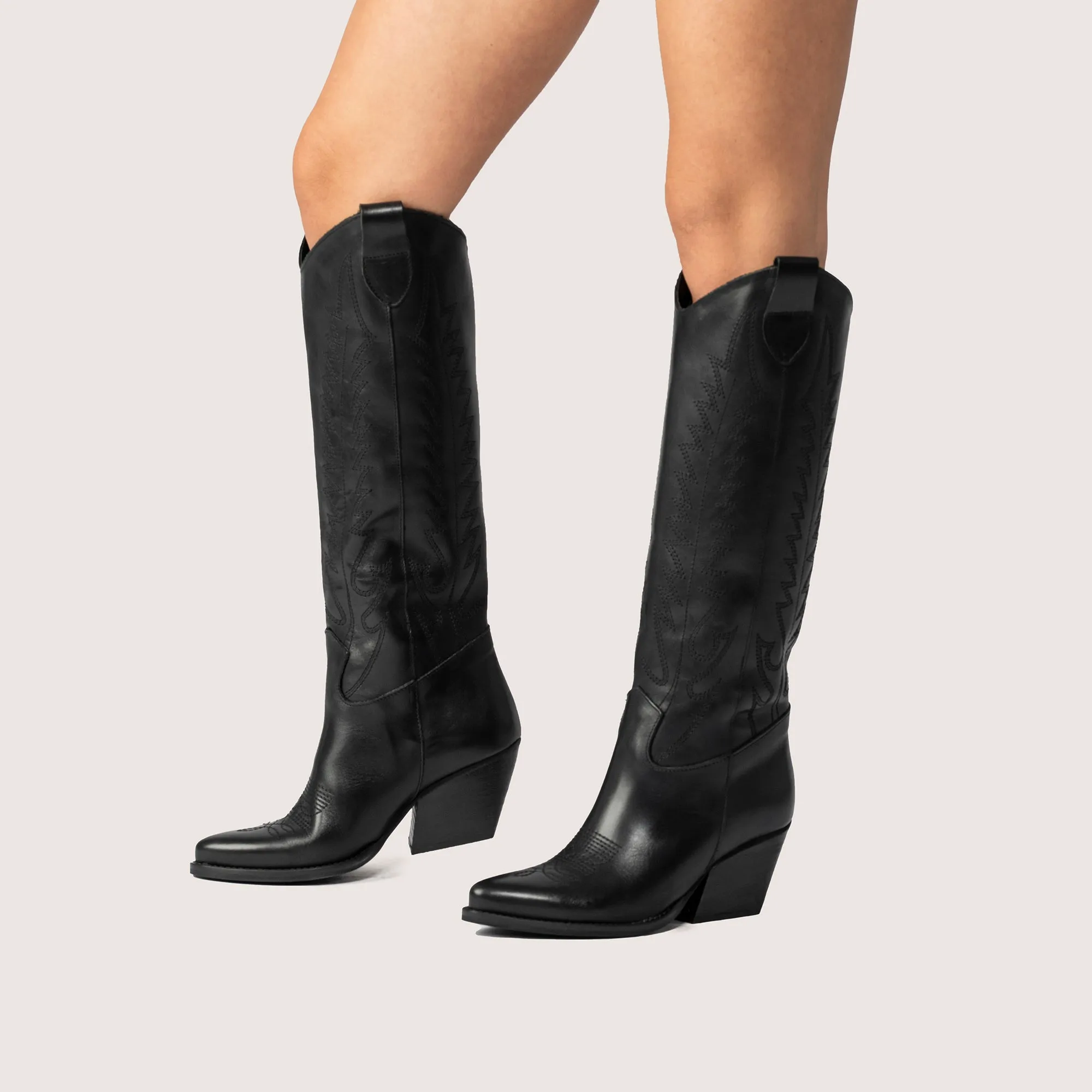 Nabiki Black Texan Boots sold by Kali Shoes product image thumbnail 4