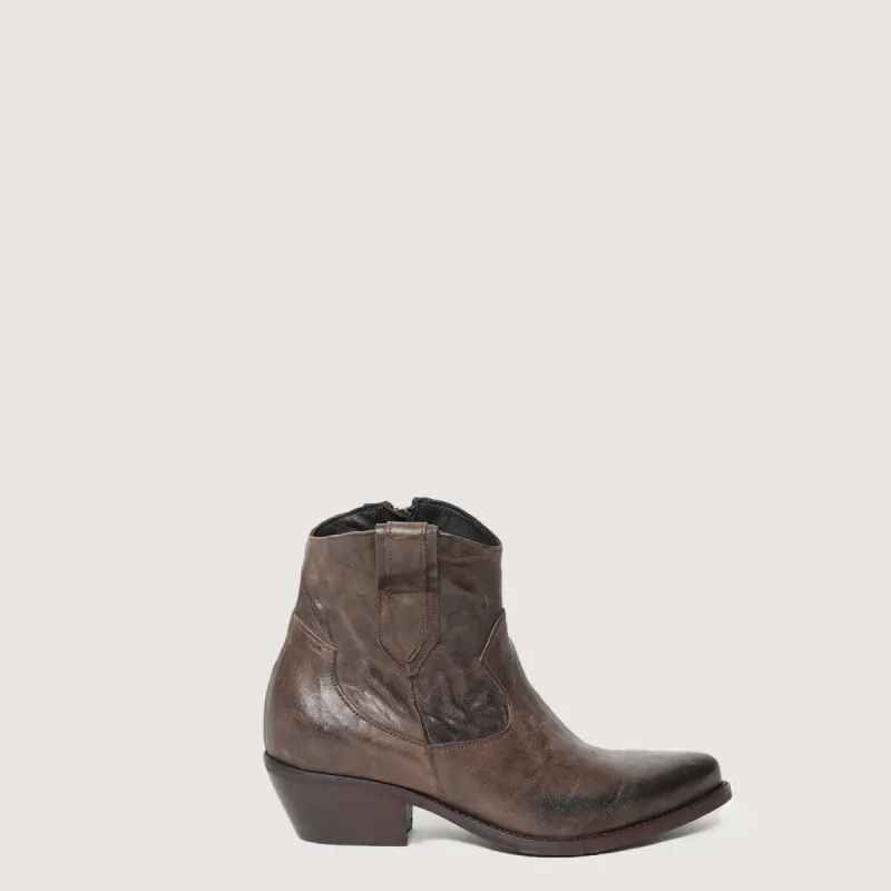 Phoenix Texan Ankle Boots in Dark Brown sold by Kali Shoes