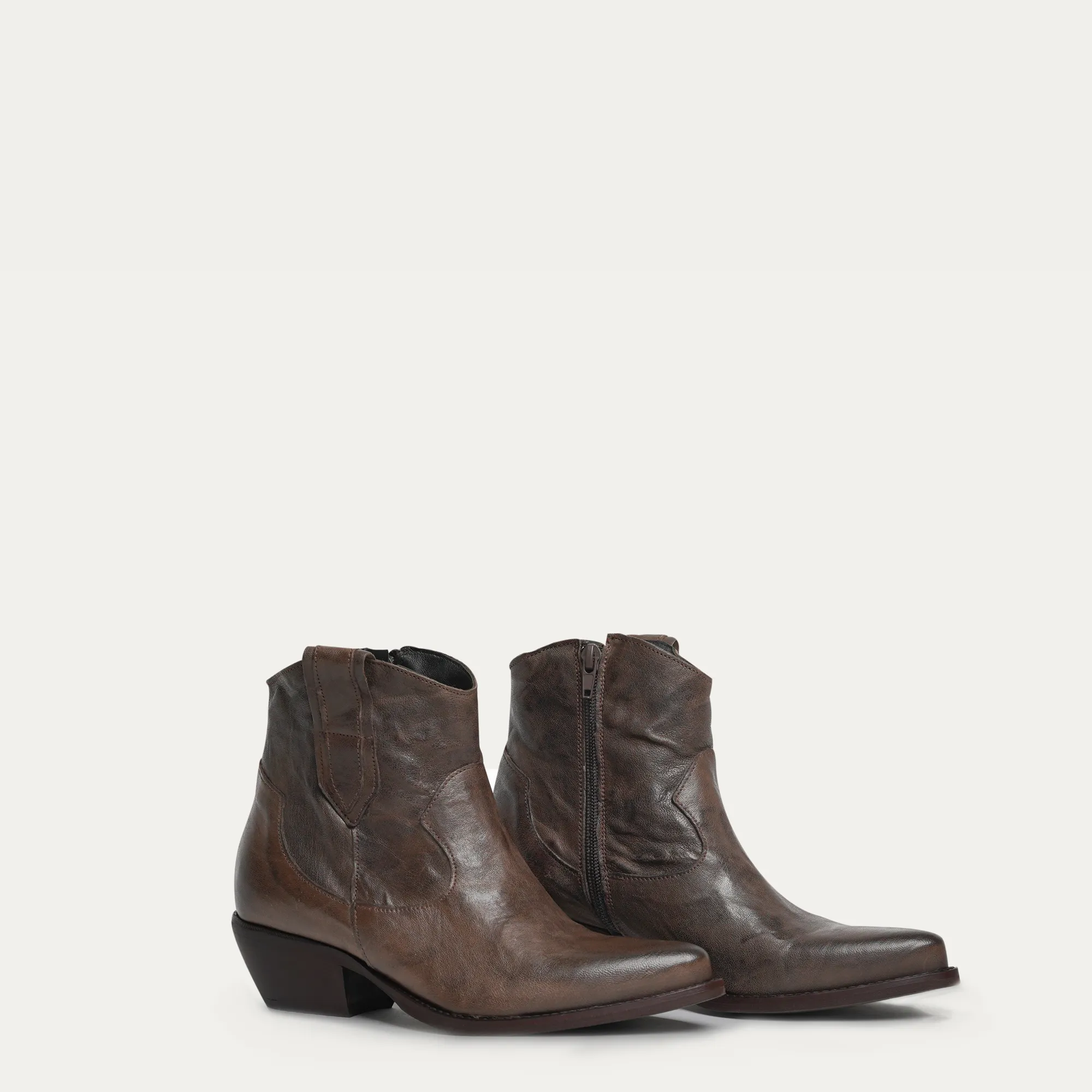 Phoenix Texan Ankle Boots in Dark Brown sold by Kali Shoes product image thumbnail 2