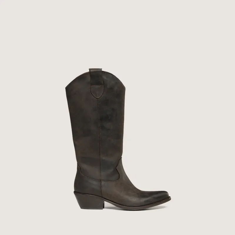 Madison dark brown Cowboy Boots sold by Kali Shoes