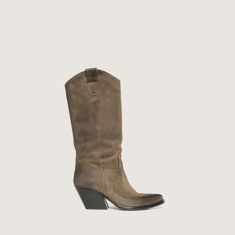 Madison Taupe Cowboy Boots sold by Kali Shoes