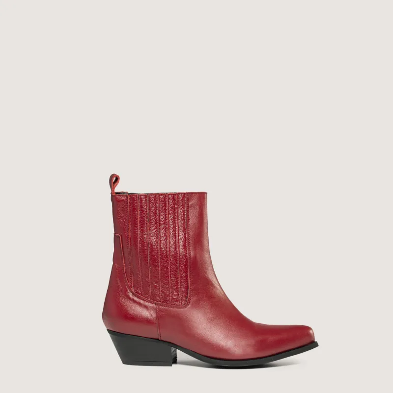 Dusty Red Texan Ankle Boots sold by Kali Shoes