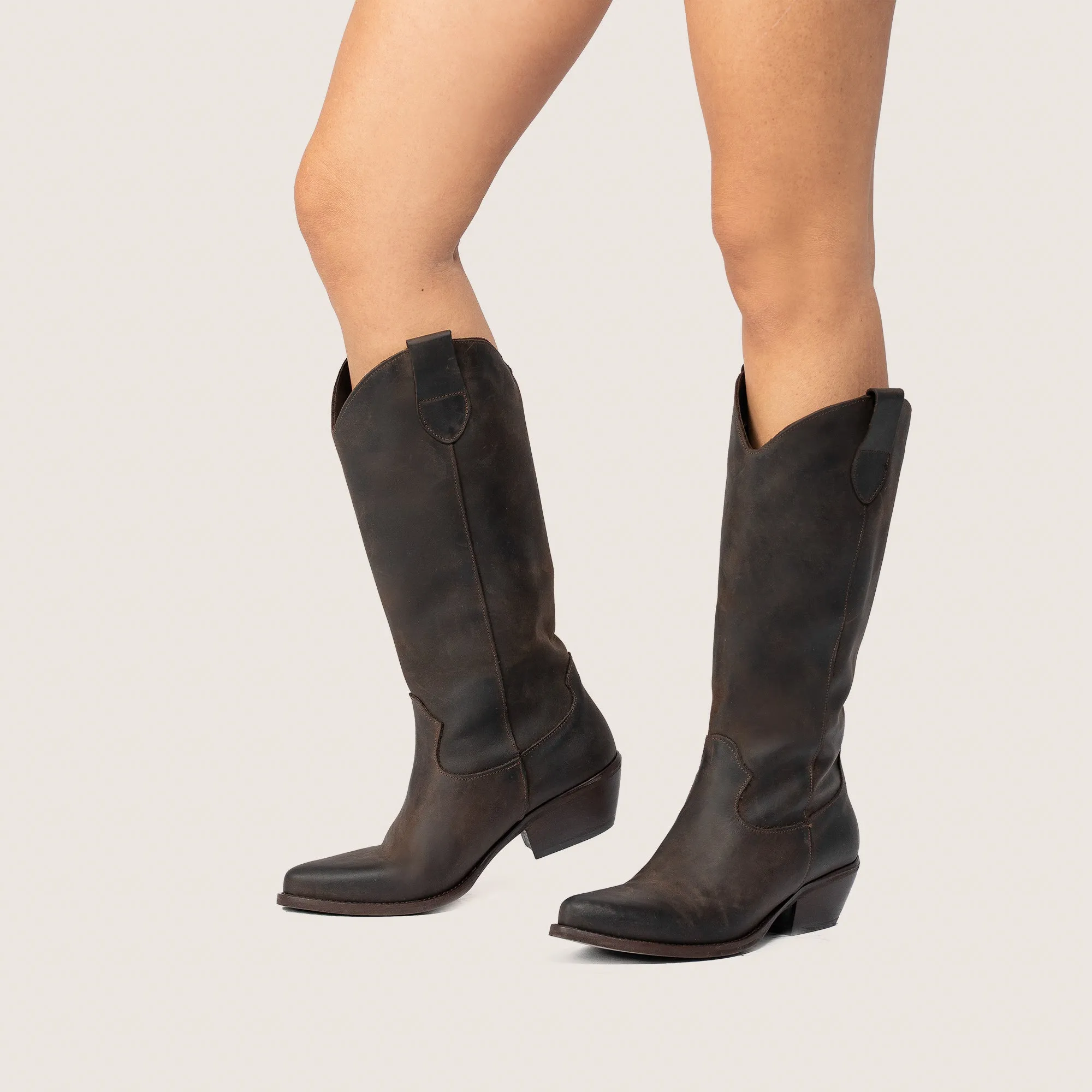 Wayne dark brown Cowboy Boots sold by Kali Shoes product image thumbnail 2