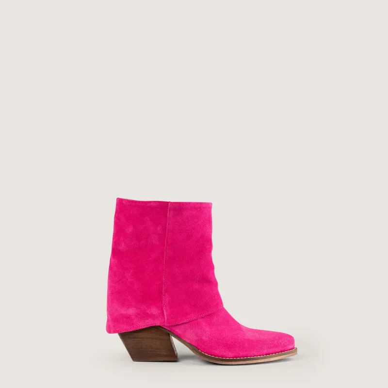 Texan Ankle Boots Vittoria Magenta Pink sold by Kali Shoes