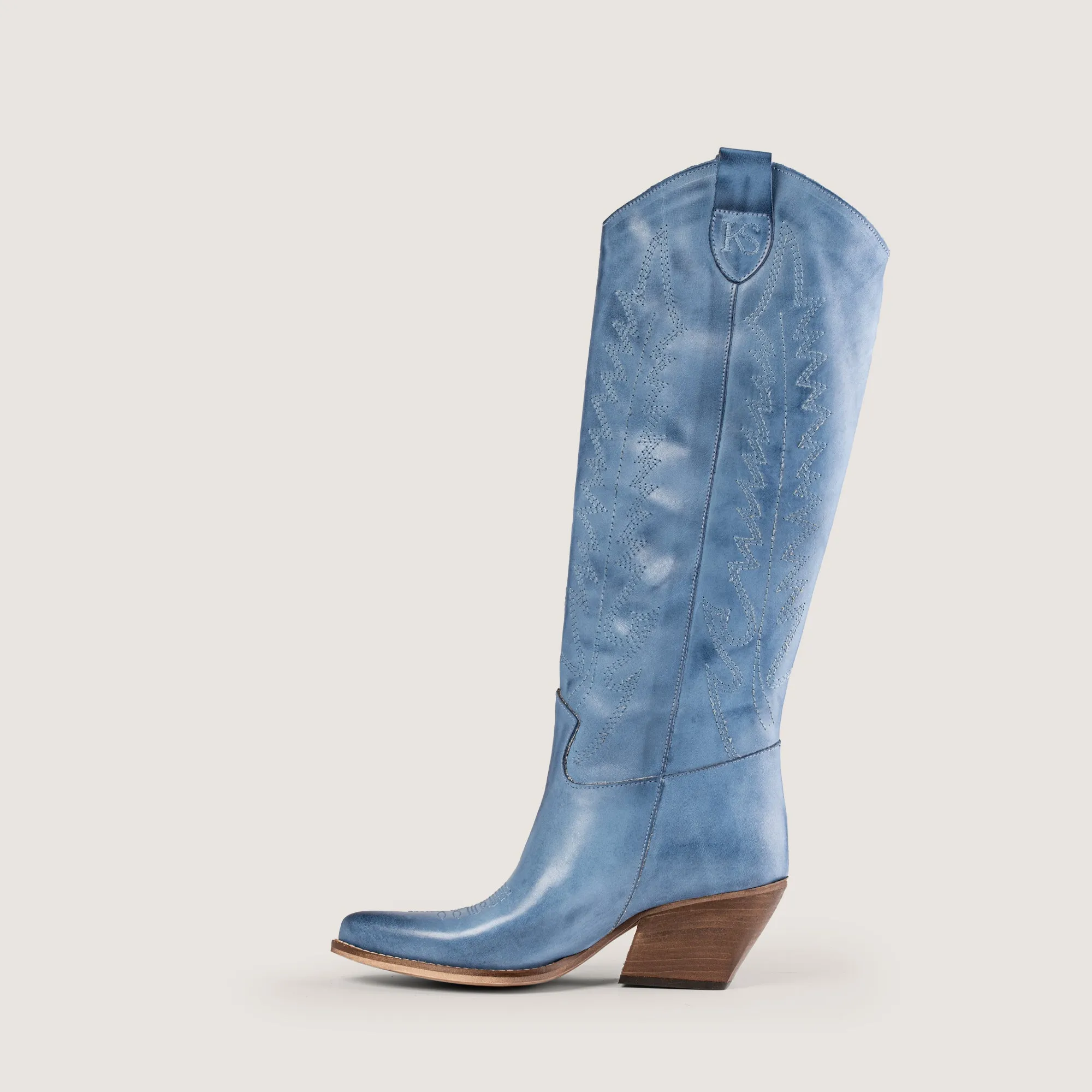 Nabiki Brushed Sky Texan Boots sold by Kali Shoes product image thumbnail 3