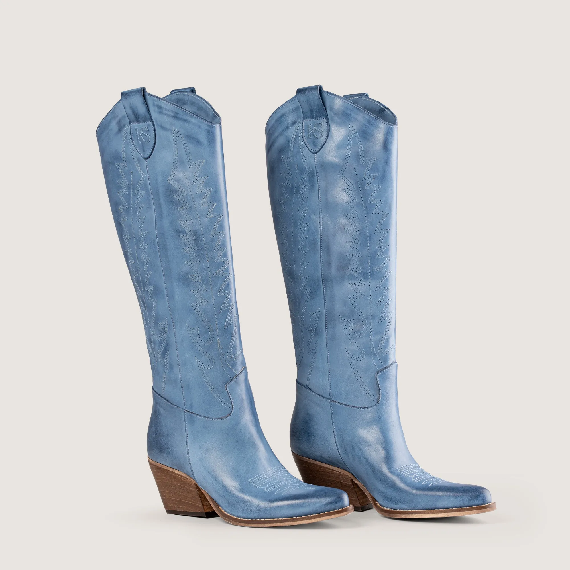Nabiki Brushed Sky Texan Boots sold by Kali Shoes product image thumbnail 4