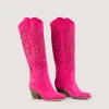 Rea Magenta Pink Texan Boots sold by Kali Shoes