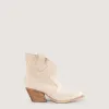 Velvet Beige Texan Ankle Boots sold by Kali Shoes