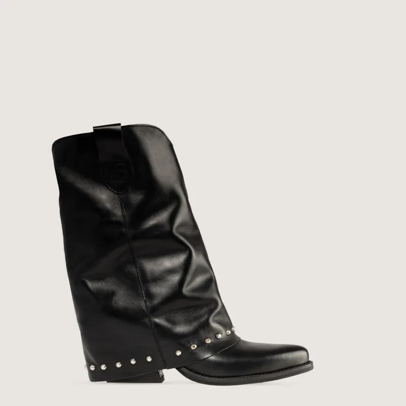 Texan Ankle Boots Sidney Brushed Black sold by Kali Shoes
