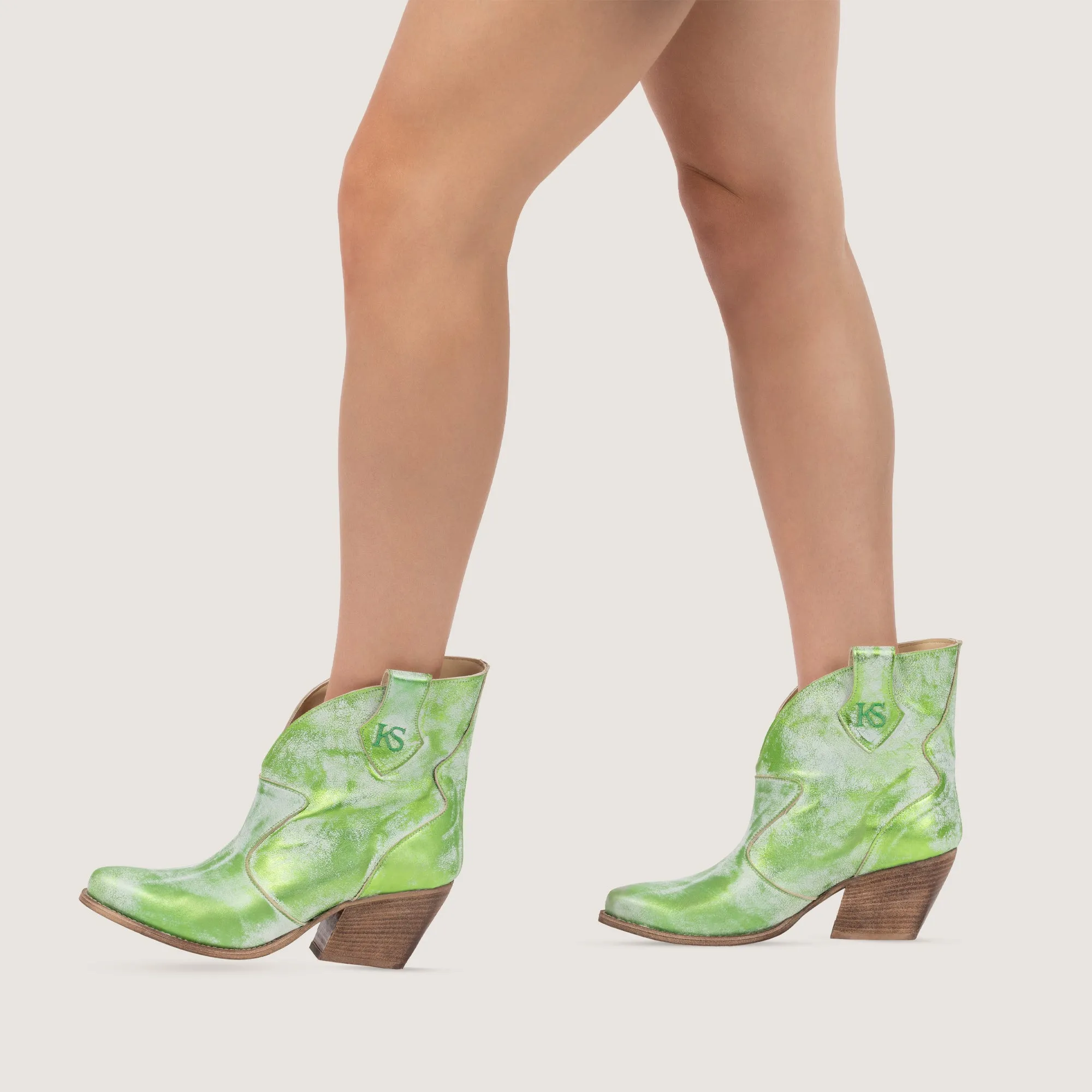 Velvet Frost Texan Ankle Boots sold by Kali Shoes product image thumbnail 4