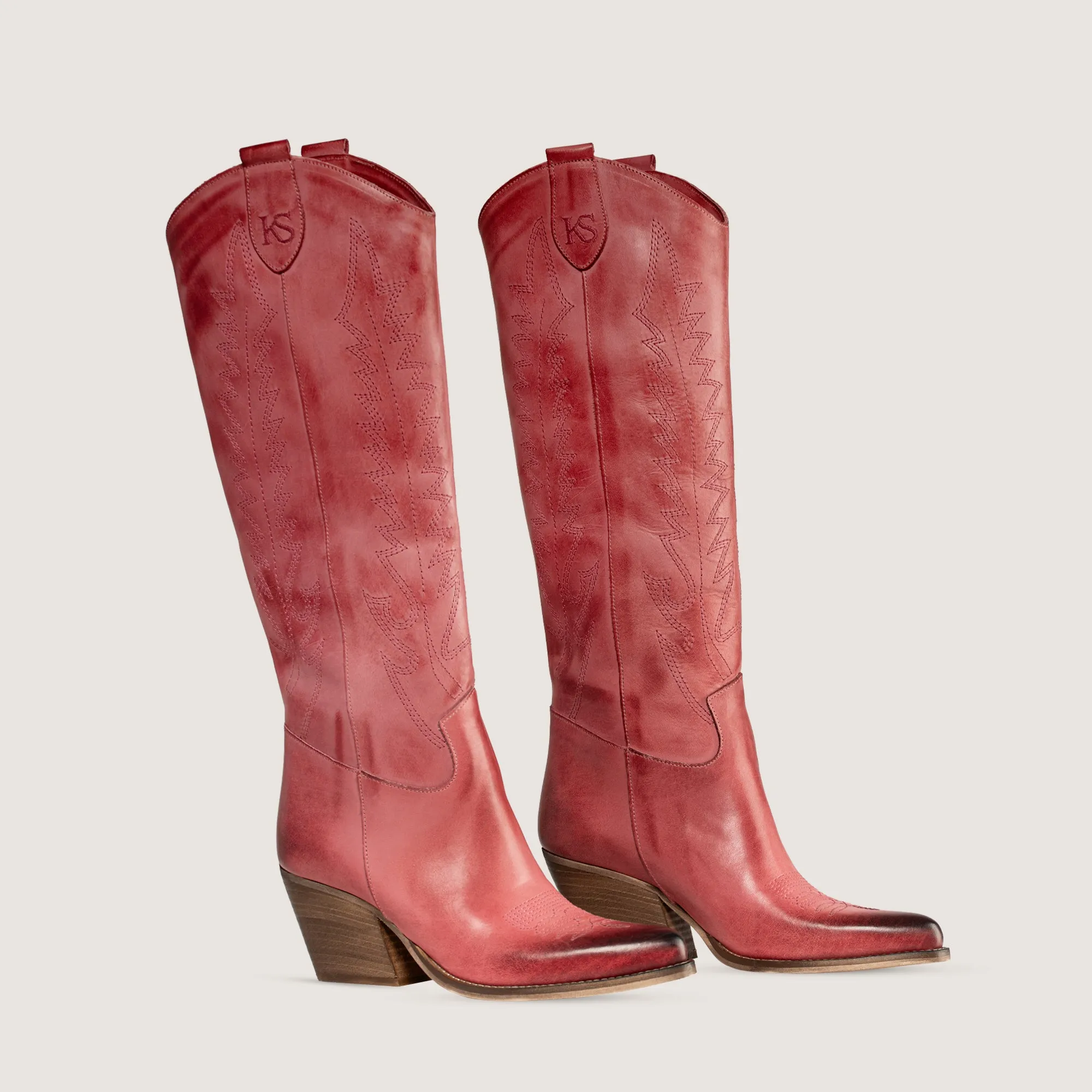 Nabiki Brushed Wild Rose Texan Boots sold by Kali Shoes product image thumbnail 2