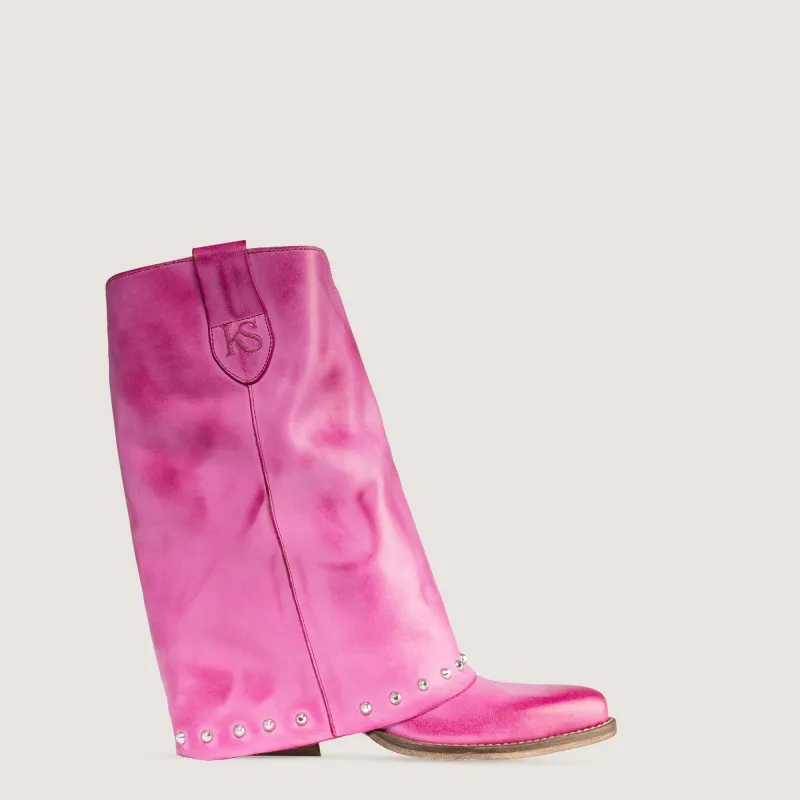 Texan Ankle Boots Sidney Brushed Flamingo sold by Kali Shoes