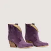 Velvet Laser Texan Ankle Boots sold by Kali Shoes