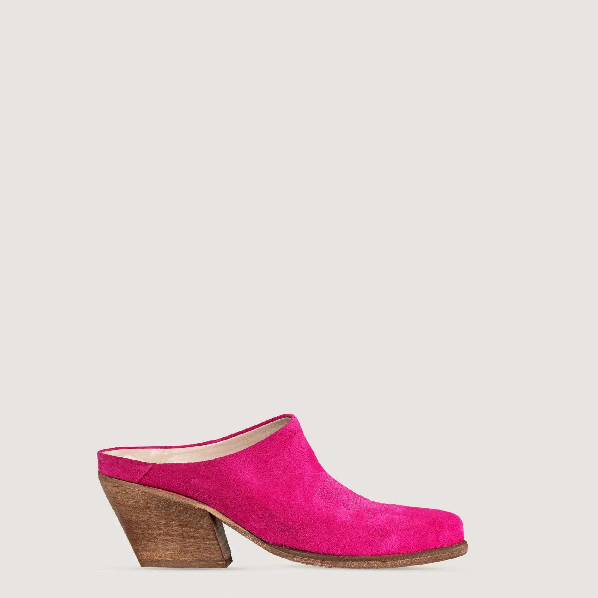 Mule Lola Magenta Pink sold by Kali Shoes
