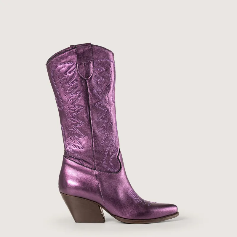 Rowena Burnished Gold Violet Shine sold by Kali Shoes