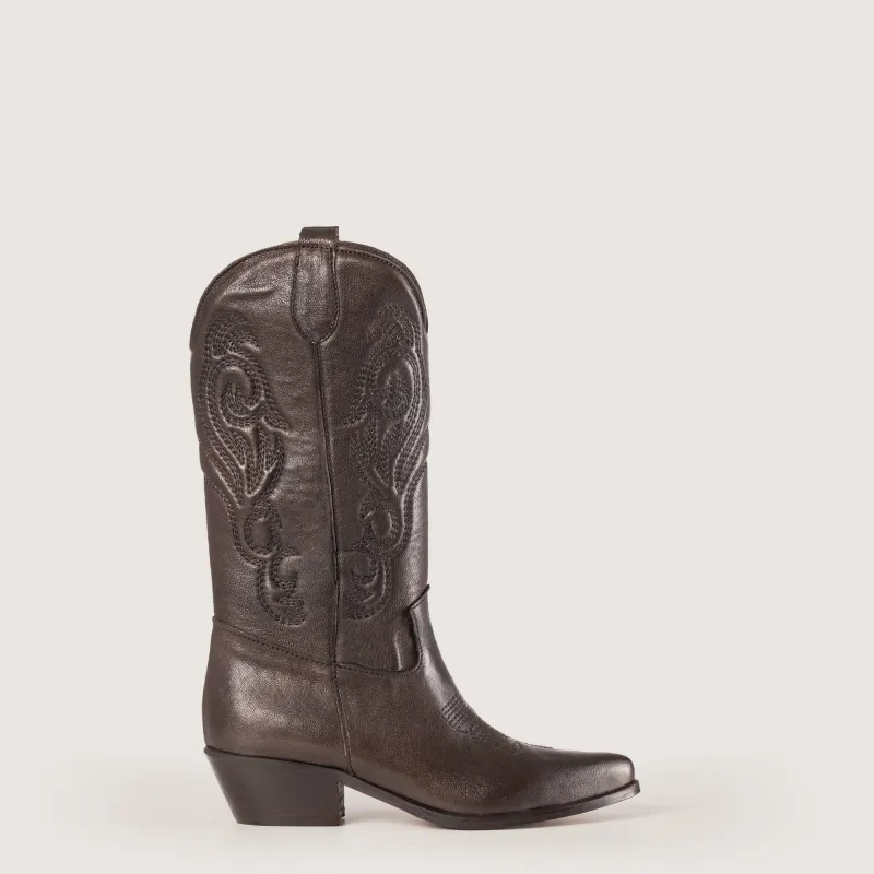 Shelby Dark Brown Texan Boots sold by Kali Shoes