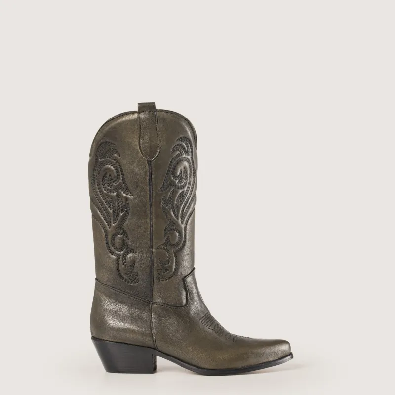 Shelby Olive Texan Boots sold by Kali Shoes