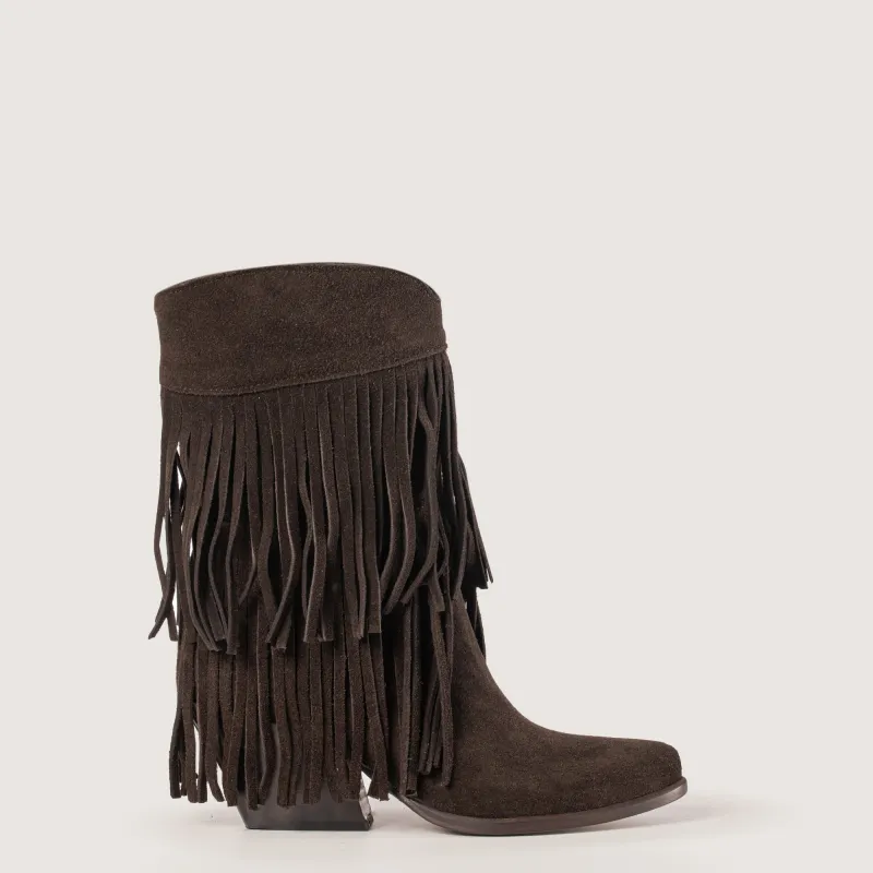 Texan Ankle Boots Nevada Dark brown sold by Kali Shoes