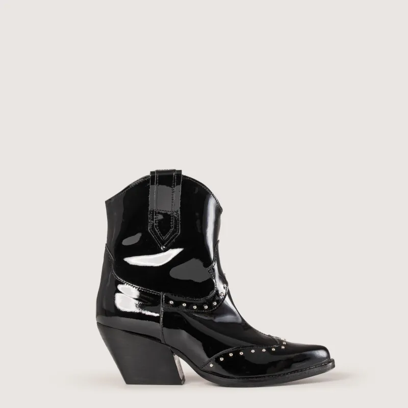 Onix Black Texan Ankle Boots sold by Kali Shoes