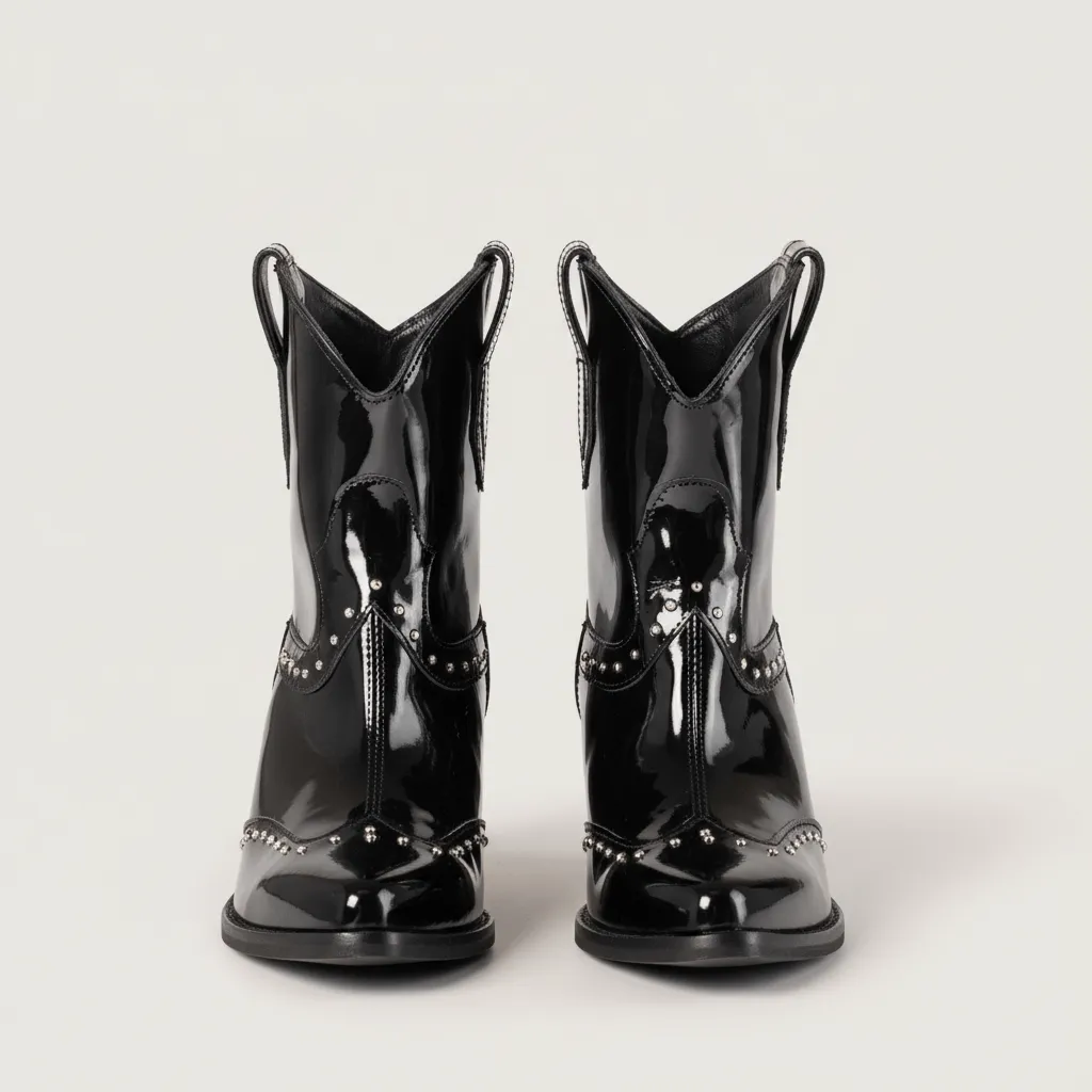 Onix Black Texan Ankle Boots sold by Kali Shoes product image thumbnail 4