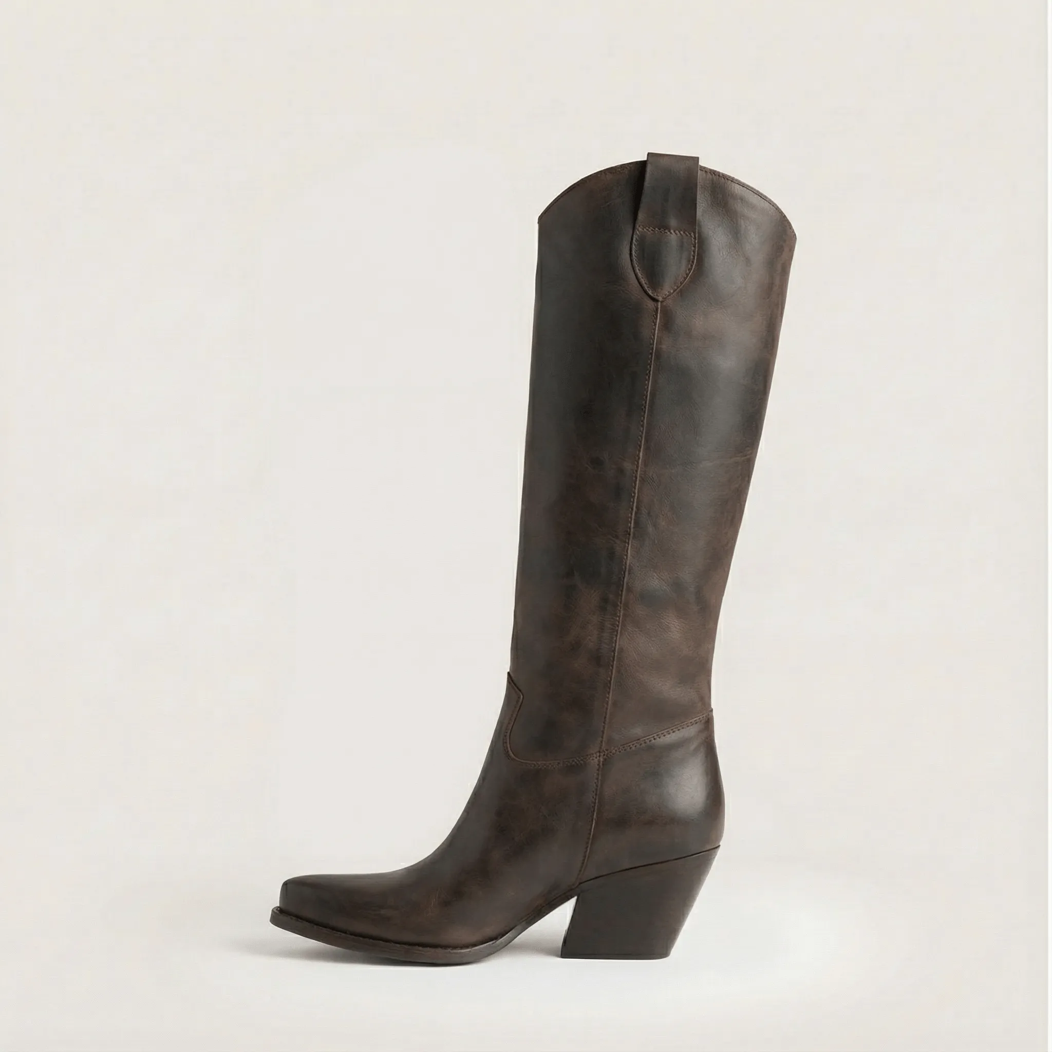Russell Dark Brown Texan Boots sold by Kali Shoes product image thumbnail 3