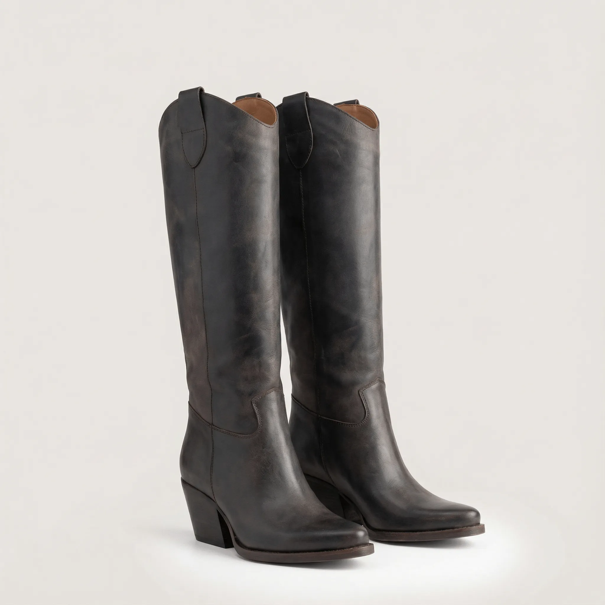 Russell Dark Brown Texan Boots sold by Kali Shoes product image thumbnail 2