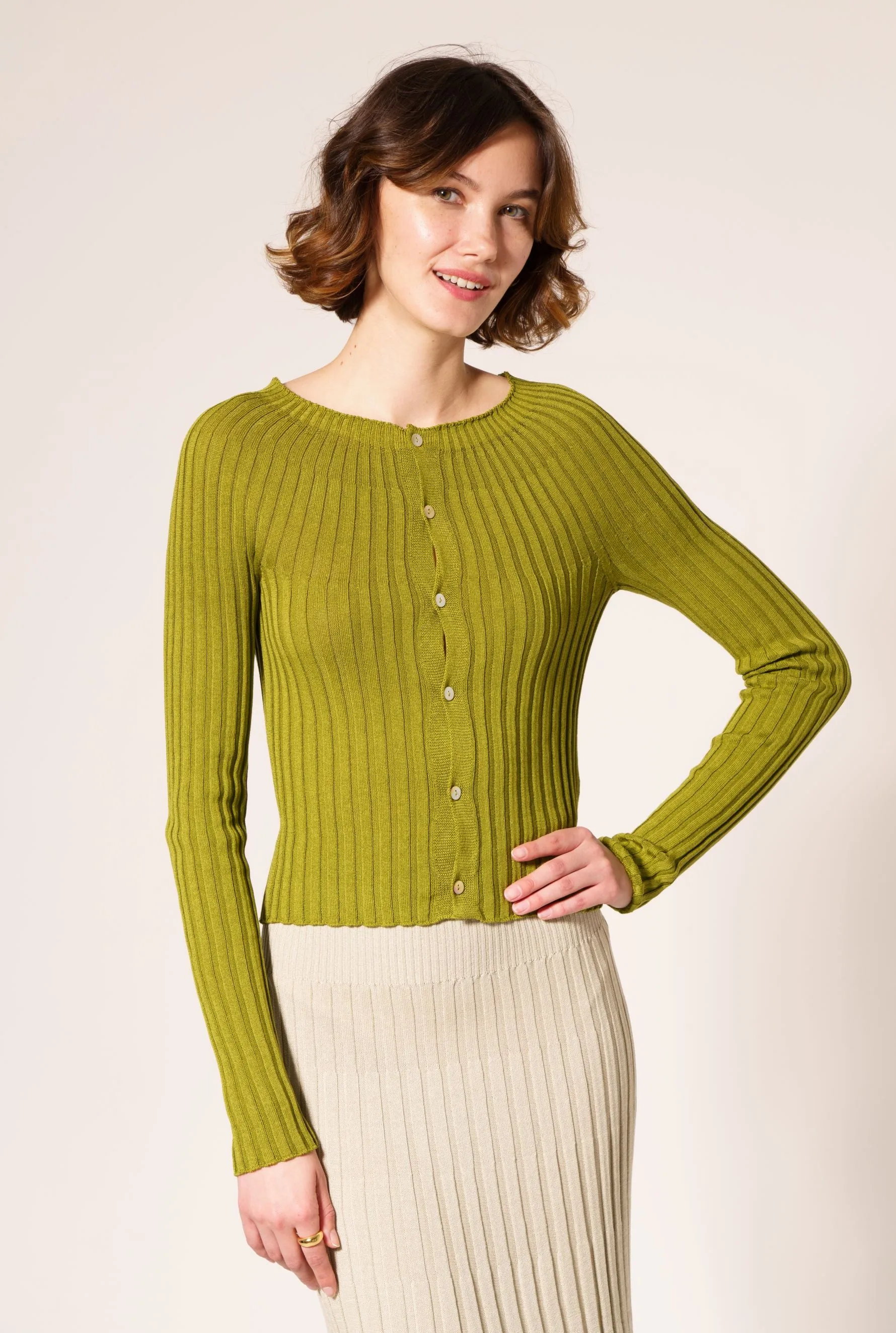 Lucie Cropped Cardigan (Spring 3-Pack) - M sold by La Saison Sportive