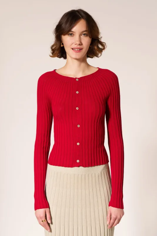 Lucie Cropped Cardigan sold by La Saison Sportive